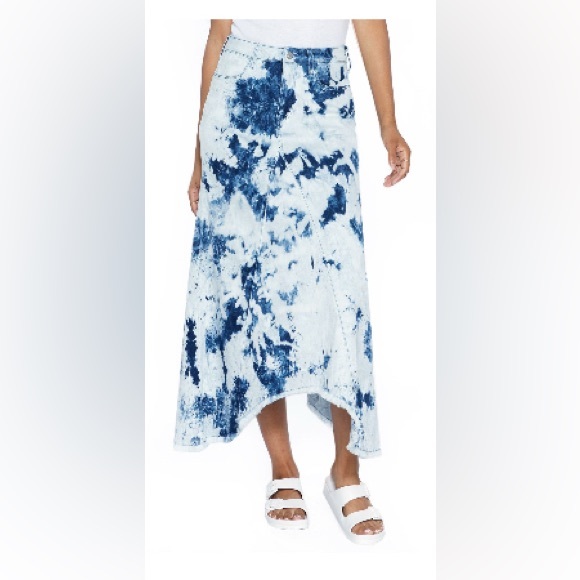 NWOT pieced denim skirt by Wash Lab - Picture 1 of 10